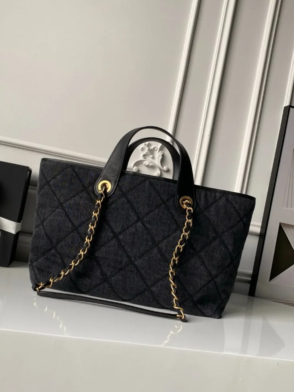 Chanel 26C Denim Shopping Bag